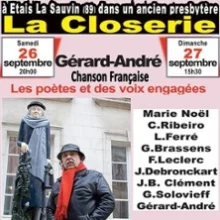 Gérard-André chante Poètes Voix engagées