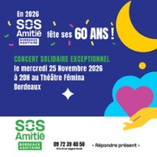 Concert S.O.S Amitié Bordeaux – Christophe Malavoy – Astrid Patay – Maximilien Wang