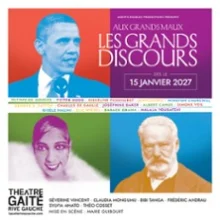 Les Grands Discours – Théâtre Gaité-Rive Gauche, Paris